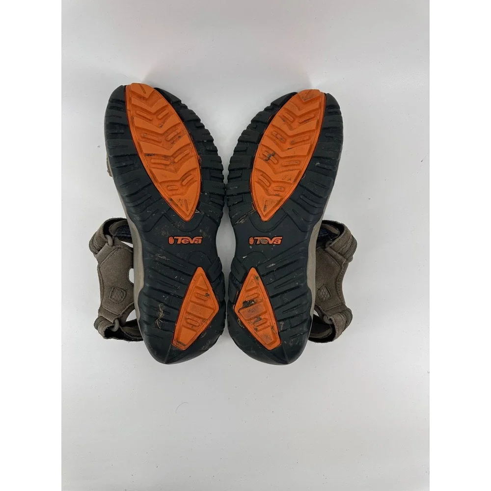 Teva Mens Hudson Brown Suede‎ Adjustable Sport Hiking Sandals 1002433 Size 10